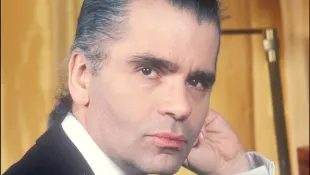 Karl Lagerfeld im Jahr 1984 Modedesigner Chanel