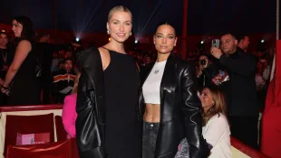 Amira Pocher und Lena Gercke auf der Fashion Week in Berlin