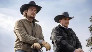 Luke Grimes und Kevin Costner in 'Yellowstone'