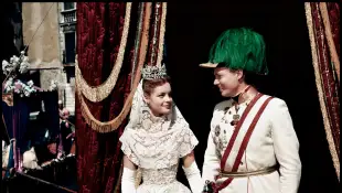 Romy Schneider und Karlheinz Bohm aus „Sissi“ 1955