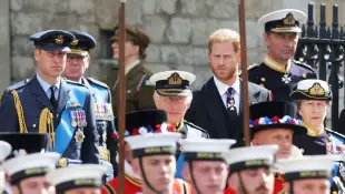 Prinz William, Prinz Harry, König Charles III. und Prinzessin Anne