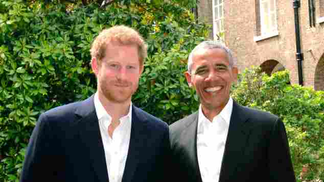 Barack Obama besuchte Prinz Harry in London