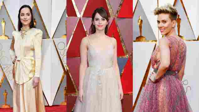 Dakota Johnson, Felicity Jones, Scarlett Johansson bei den Oscars 2017