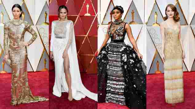 Jessica Biel, Chrissy Teigen, Janelle Monae und Emma Stone bei den Oscars 2017