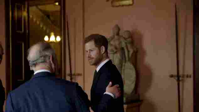 Prinz Charles, Prinz Harry, Arm in Arm, britische Royals, International Year of the Reef, London