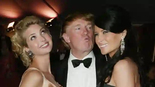 Donald Trump mit Tochter und Frau im Jahr 2004