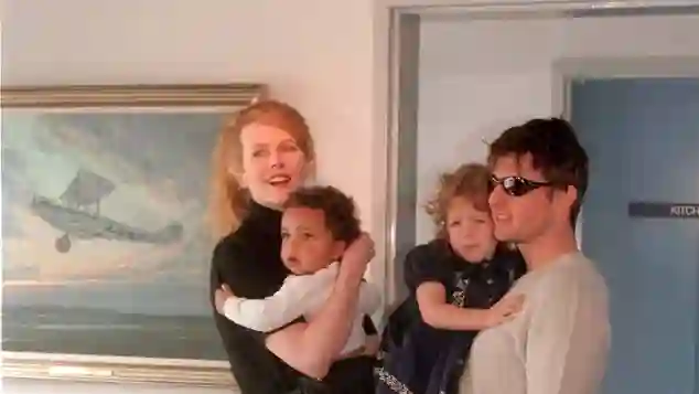 Nicole Kidman und Tom Cruise mit den beiden Adoptivkindern