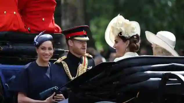 Herzogin Meghan Prinz Harry Trooping the Colour Queen Geburtstag