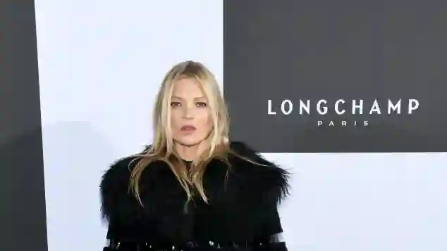 Kate Moss bei der Longchamp Fashion Show 2019