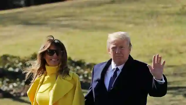 Melania und Donald Trump in  Washington, DC.