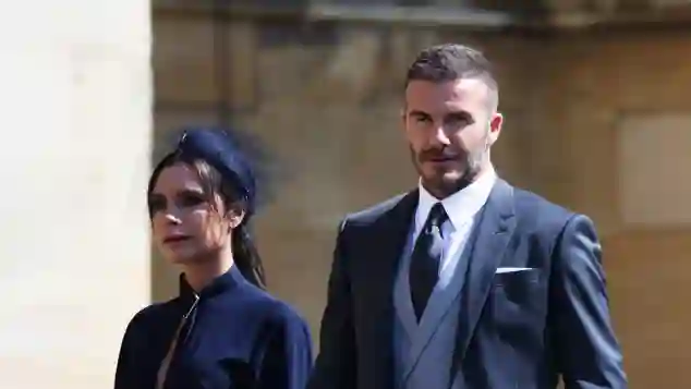 David und Victoria Beckham auf der Hochzeit von Meghan und Harry