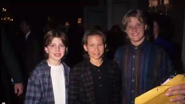Taran Noah Smith, Jonathan Taylor Thomas und Zachery Ty Bryan bei einer Pressetour für „Hör mal, wer da hämmert“ 1995