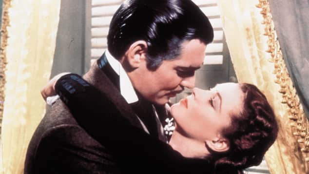 Clark Gable und Vivien Leigh in " Vom Winde verweht" 1939