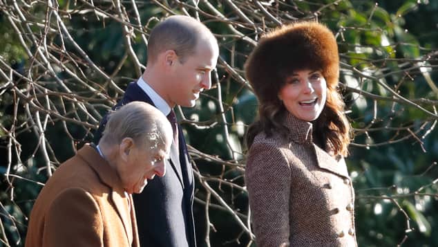 Prinz Philip, Prinz William und Herzogin Kate