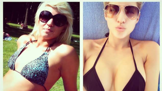 Sarah Nowak BrustFoto vor und nach der OP