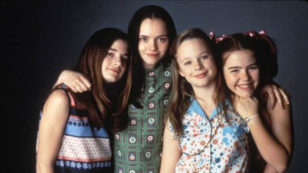 Ashleigh Aston Moore, Gaby Hoffmann, Christina Ricci und Thora Birch aus „Now and Then – Damals und heute“