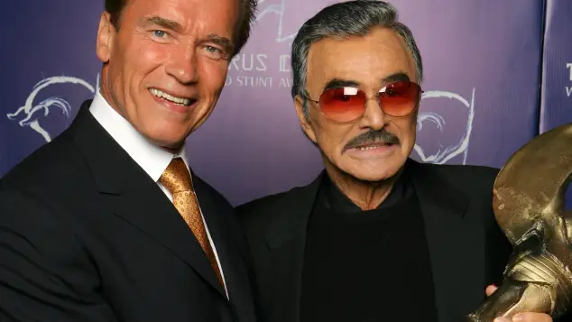 Arnold Schwarzenegger und Burt Reynolds