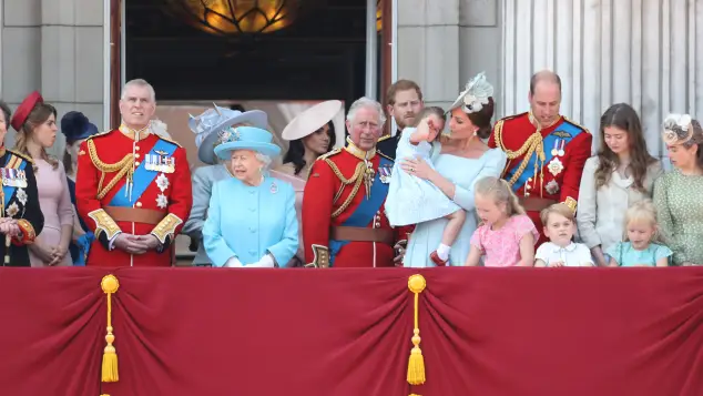 Die britische Königsfamilie bei der Geburtstagsfeier der Queen