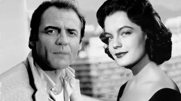 Bruno Ganz und Romy Schneider