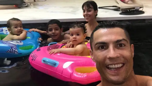 Cristiano Ronaldo und seine Kinder