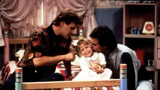 Dave Coulier, Mary Kate Olsen, Ashley Olsen und Bob Saget