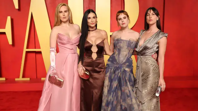 Demi Moore, Rumer Willis, Tallulah Belle Willis und Scout LaRue Willis