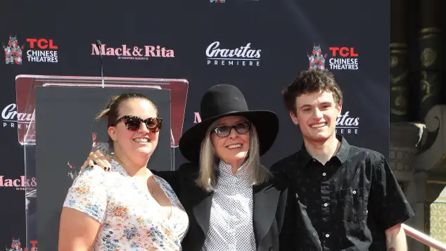 Diane Keaton mit ihren Kindern Dexter und Duke