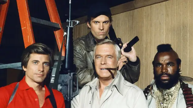 Dirk Benedict, George Peppard, Mr. T und Dwight Schultz