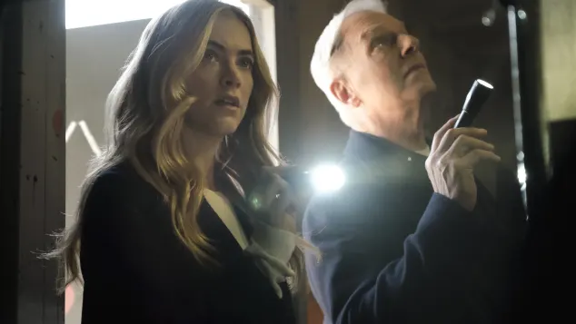 Emily Wickersham und Mark Harmon