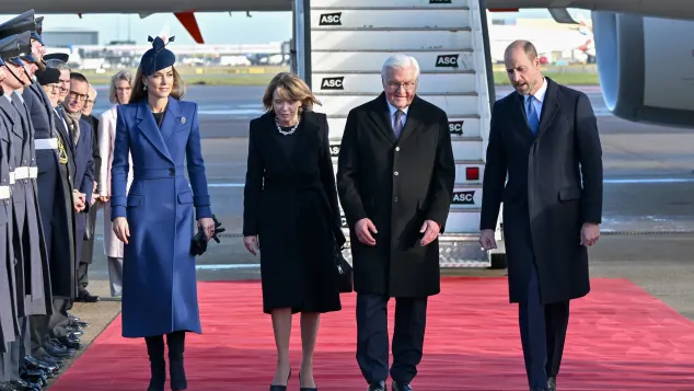 Frank-Walter Steinmeier, Prinz William, Prinzessin Kate und Elke Büdenbender