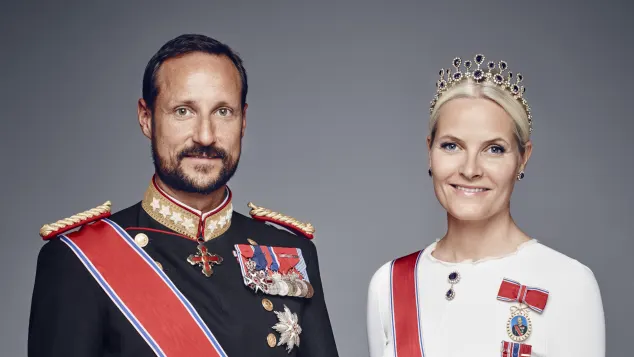 Kronprinz Haakon von Norwegen und Ehefrau Mette-Marit
