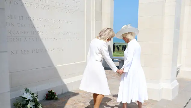 Königin Camilla und Brigitte Macron