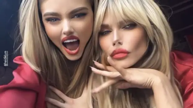 Leni und Heidi Klum
