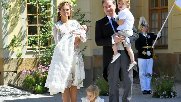 Madeleine von Schweden, Prinzessi Adrienne, Chris O'Neill, Prinz Nicolas und Prinzessin Leonore