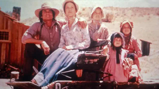 Michael Landon, Karen Grassle, Melissa Sue Anderson, Melissa Gilbert und Lindsay Greenbush