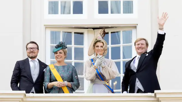 Prinz Constantijn , Prinzessin Laurentien, Königin Maxima und König Willem-Alexander