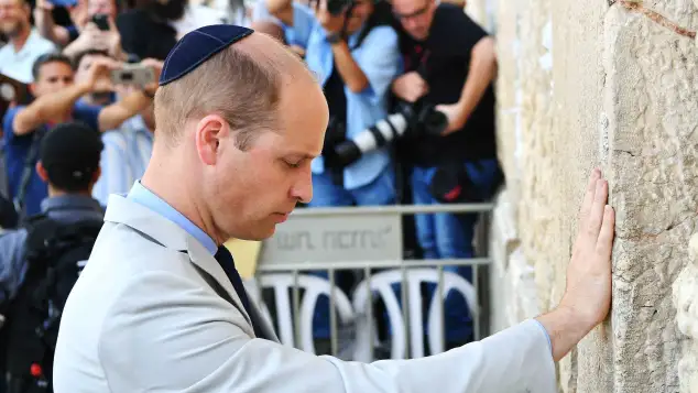Prinz William in Jerusalem
