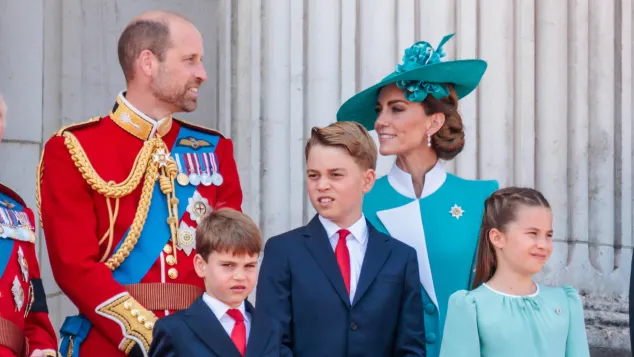 Prinzessin Kate, Prinz William, Prinz George, Prinzessin Charlotte und Prinz Louis