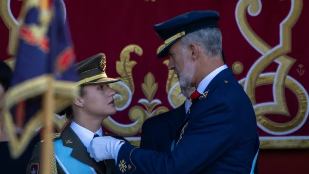 Prinzessin Leonor und König Felipe