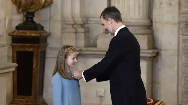 Prinzessin Leonor und König Felipe VI. von Spanien