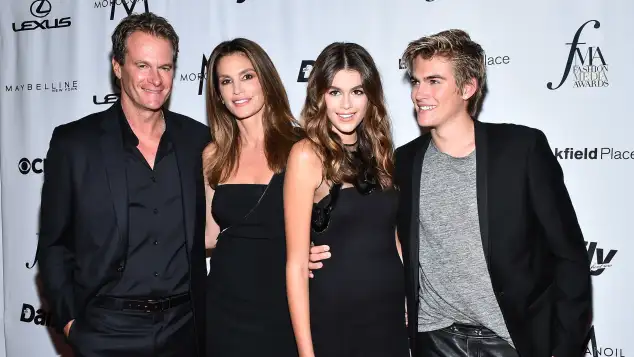 Rande Gerber, Cindy Crawford, Kaia und Presley Gerber