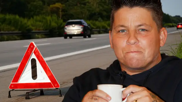 Schockmoment für Kerstin Ott