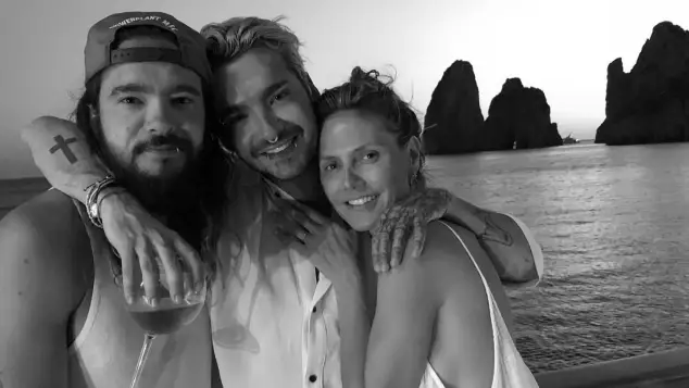 Tom und Bill Kaulitz mit Heidi Klum