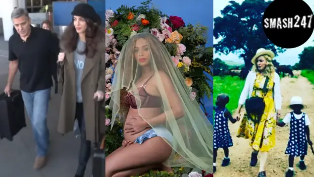 Video: George und Amal Clooney, Beyoncé und Madonna