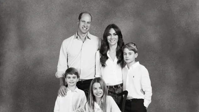 Weihnachtskarte der Royals