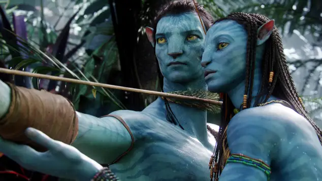 "Avatar": Zoe Saldana als "Neytiri" und Sam Worthington als "Jake Sully"