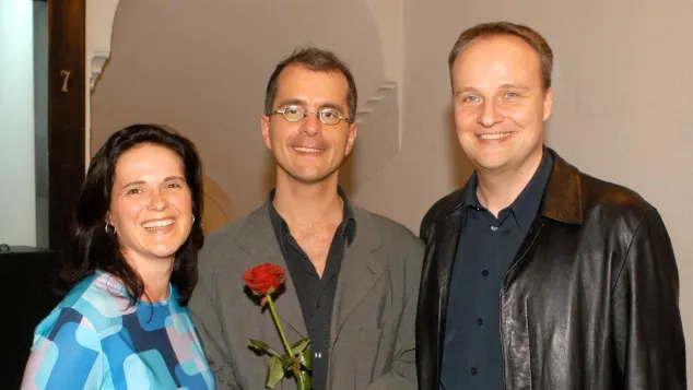 Diane und Oliver Welke mit Christoph Maria Herbst