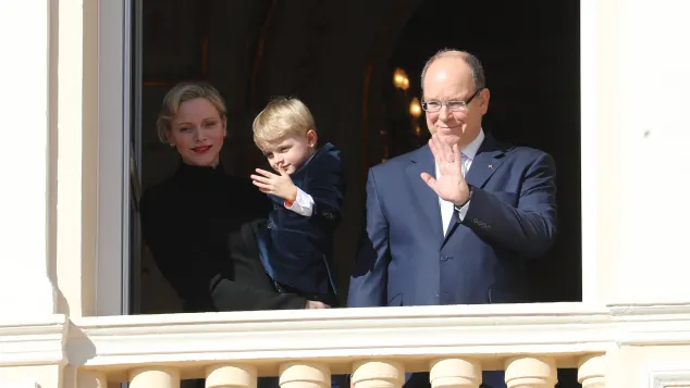 Fürstin Charlène und Fürst Albert II. mit Sohn Prinz Jacques
