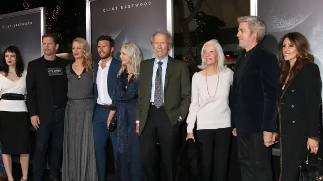 Clint Eastwood und Familie