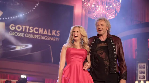 Barbara Schöneberger und Thomas Gottschalk